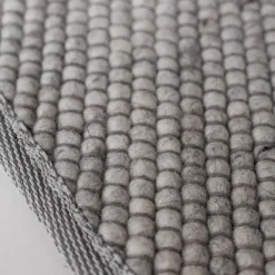 Interieur05 Wollen Vloerkleed Rond Lichtgrijs Vik - 160 x 160 cm