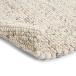 Laagpolige Vloerkleden-Interieur05 Wollen Vloerkleed beige/wit gemeleerd Vik - 230 x 160 cm