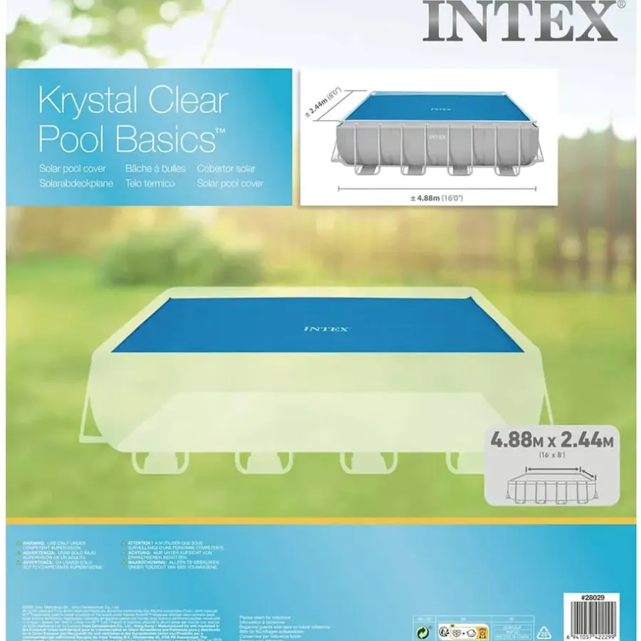 INTEX - Solarzwembadhoes - Blauw - Polyetheen - 476 x 234 cm