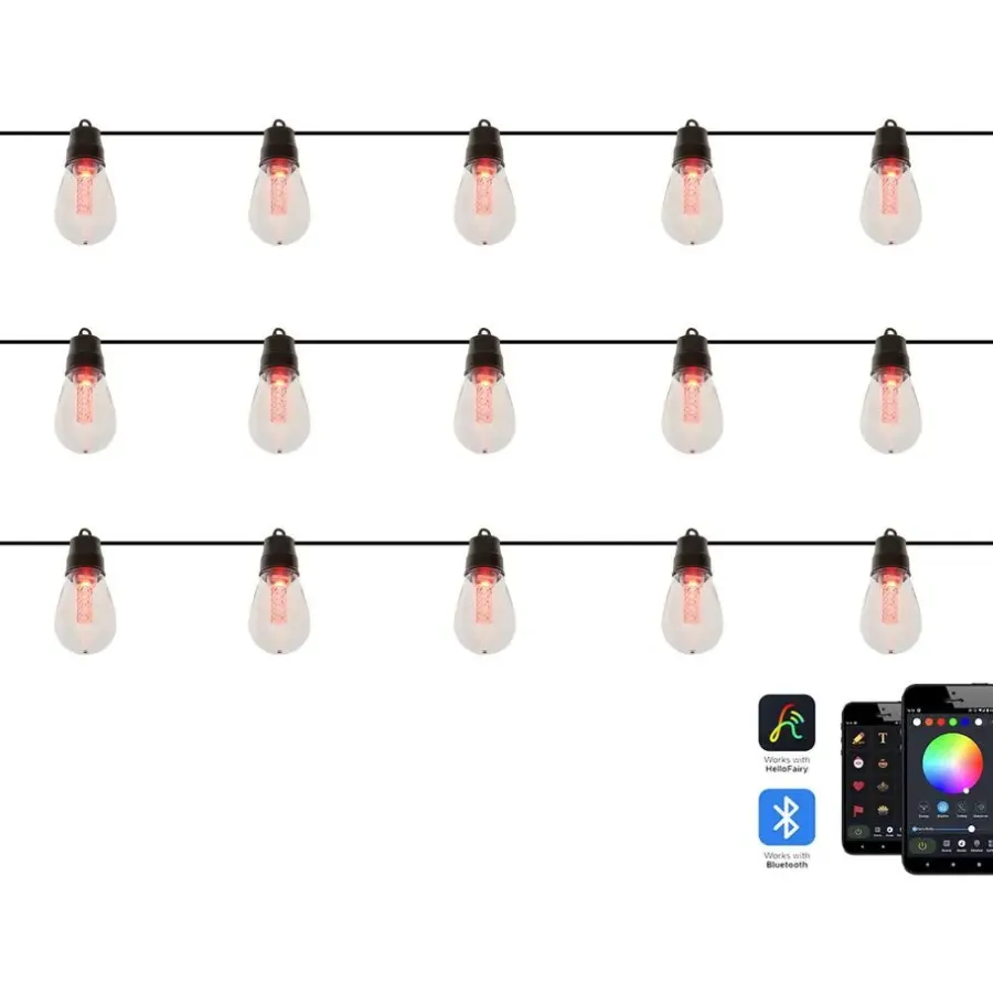 Lichtsnoeren-Beliani ITTILEQ - LED kerstverlichting - Zwart - 1150 cm - PVC