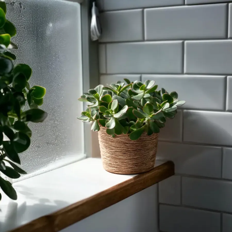 Kamerplanten-Plant in a Box Jadeplant - Set van 2 - Crassula arborescens 'Curly' - Pot 12 cm