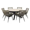 Garden Impressions Jasmine natural / Edison 148 cm. - ronde tuinset