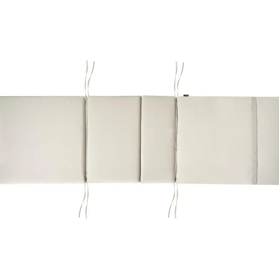 Beliani JAVA PREMIUM - Tuinligstoel - Lichtbruin/Taupe - Acaciahout
