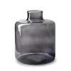 Vazen-Jodeco Bloemenvaas Willem - smoke glas - D19 x H23 cm
