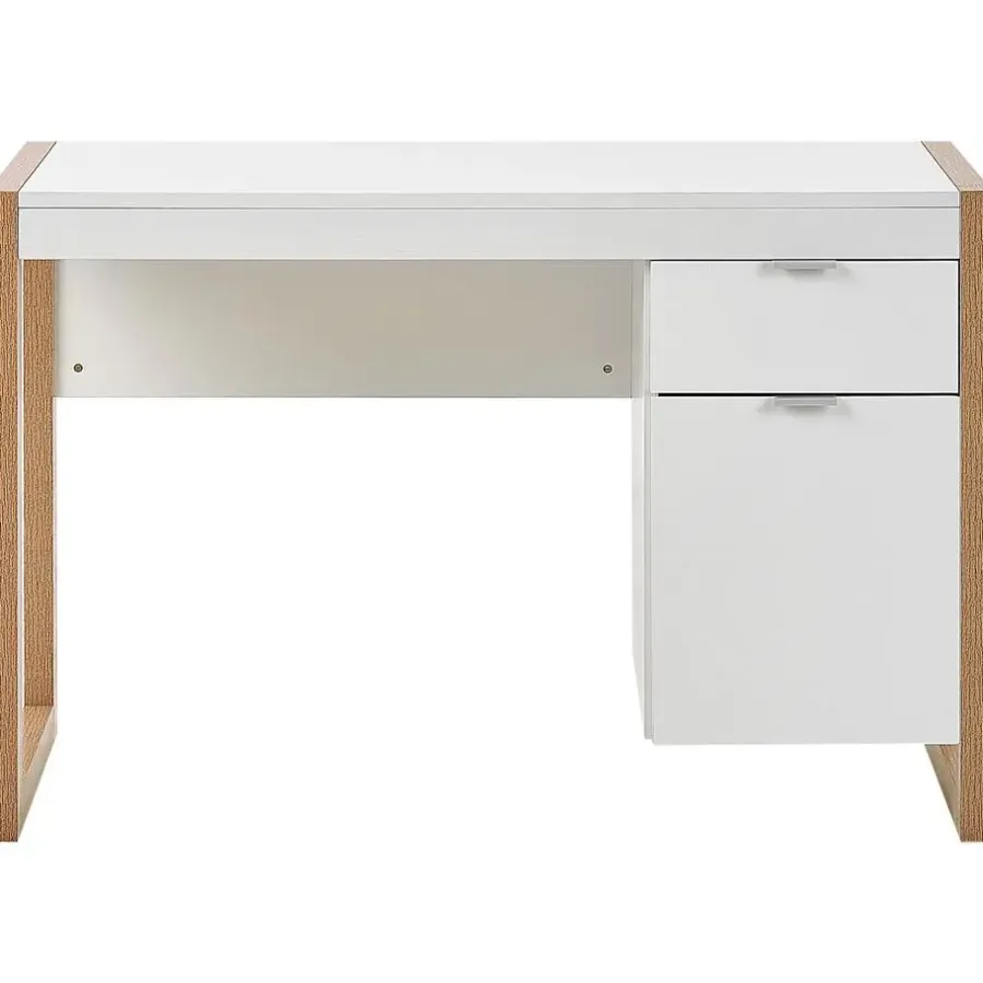 Beliani JOHNSON - Bureau - Wit - Vezelplaat