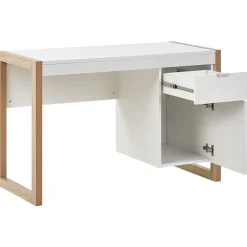 Beliani JOHNSON - Bureau - Wit - Vezelplaat