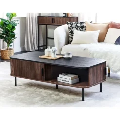 Beliani JOSE - Salontafel - Donkerhout - MDF