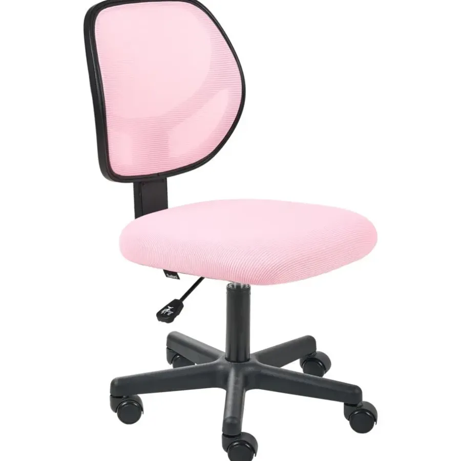 Leen Bakker JOYFUL - Bureaustoel - Pastelroze - Mesh