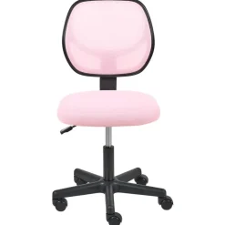 Leen Bakker JOYFUL - Bureaustoel - Pastelroze - Mesh