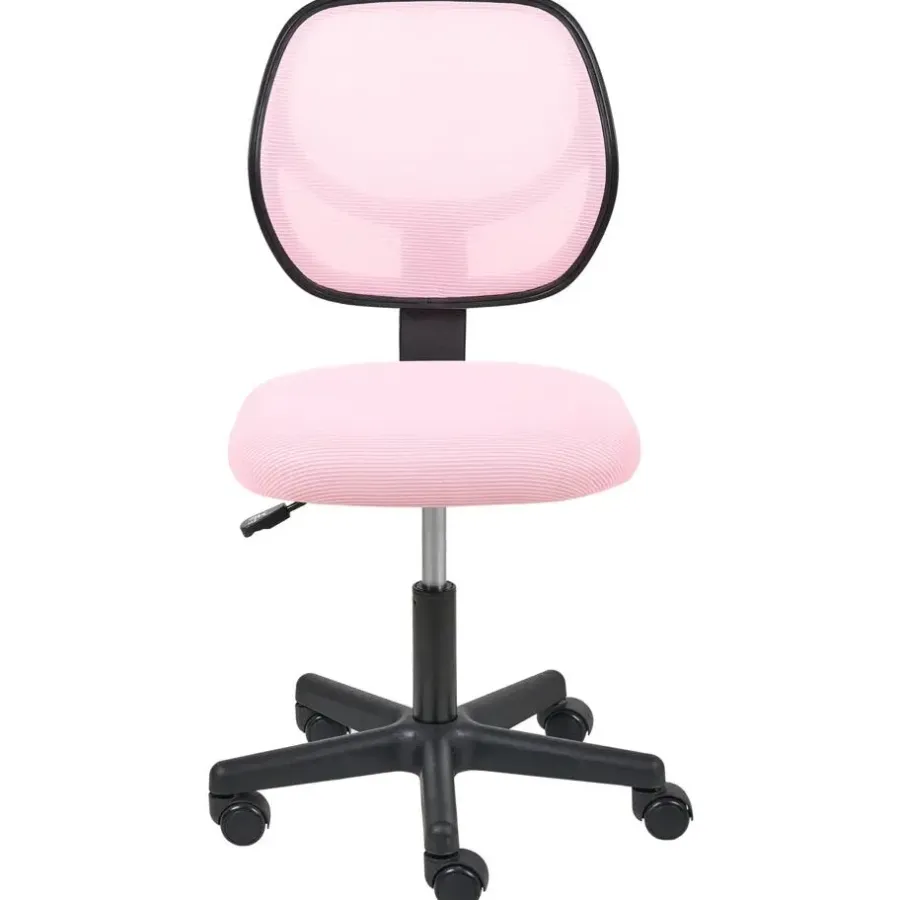Leen Bakker JOYFUL - Bureaustoel - Pastelroze - Mesh