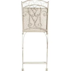 Bistro- & Balkonsets-Leen Bakker JUINA - Set van 2 tuinstoelen - Lichtbeige - IJzer