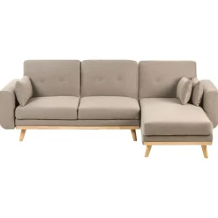 Leen Bakker KAARINA - Hoekbank - Lichtbruin - Linkszijdig - Polyester