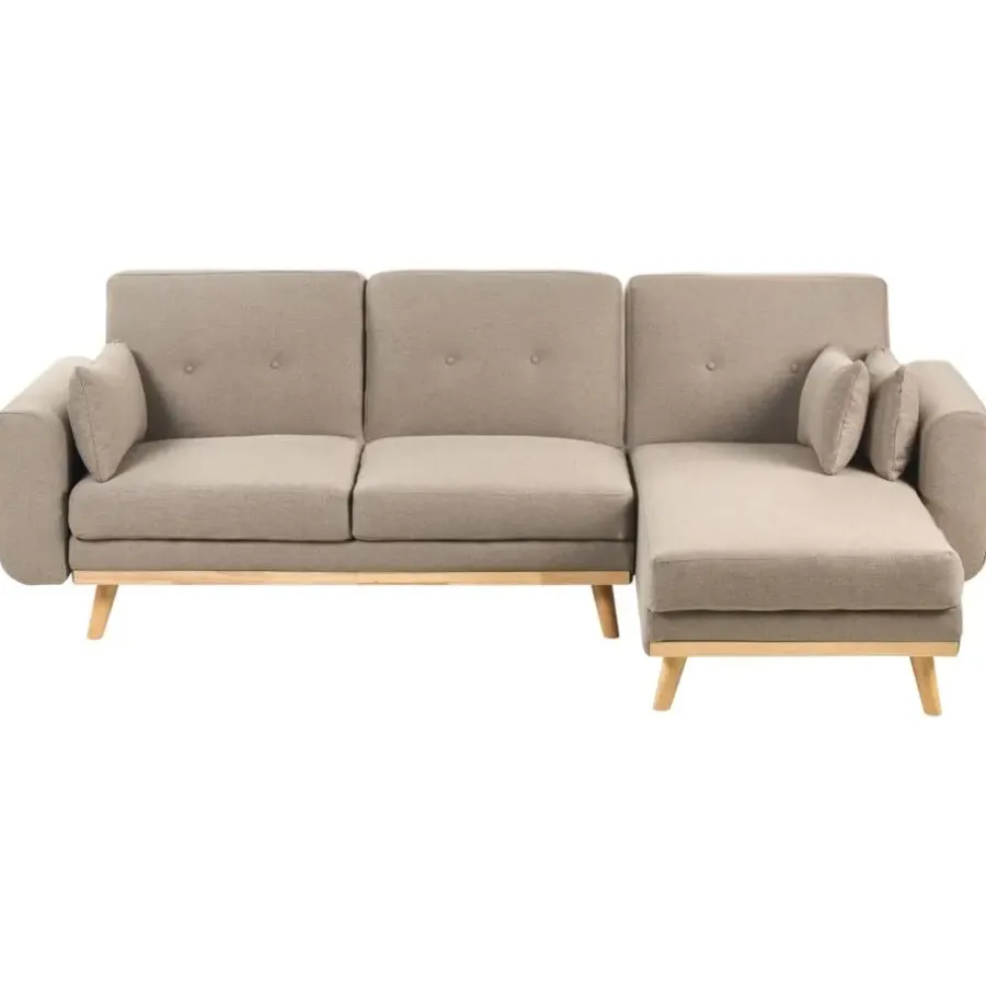 Leen Bakker KAARINA - Hoekbank - Lichtbruin - Linkszijdig - Polyester