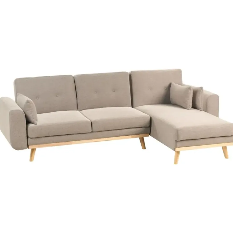 Leen Bakker KAARINA - Hoekbank - Lichtbruin - Linkszijdig - Polyester