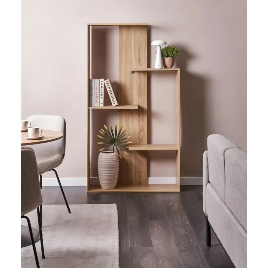 Leen Bakker KAHNTAH - Boekenkast - Lichtbruin - Spaanplaat
