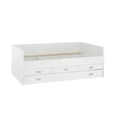 Twijfelaars-Emob Kajuitbed Arkea 120x200 met 3 lades - wit