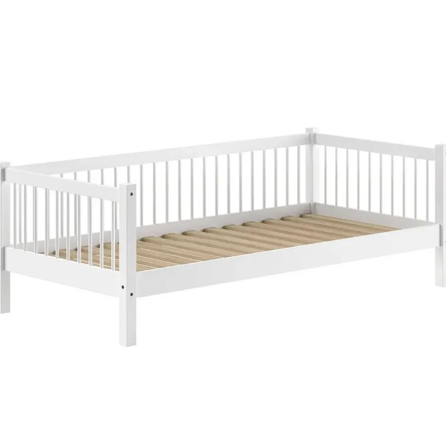 Vipack Kajuitbed Forrest 90x200 cm - massief beukenhout - wit