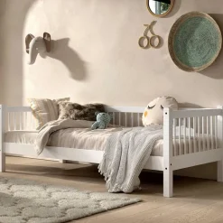 Vipack Kajuitbed Forrest 90x200 cm - massief beukenhout - wit