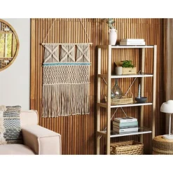 Wandkleden-Beliani KALADY - Wanddecoratie - Beige - Katoen