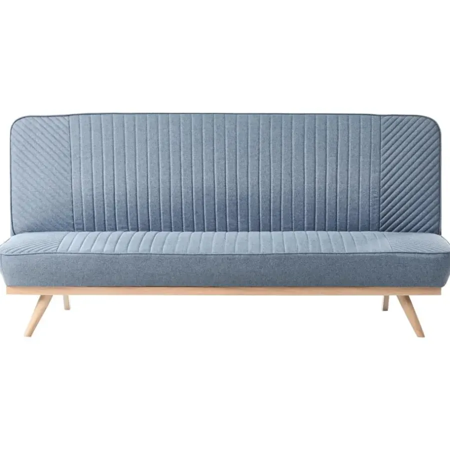 Slaapbanken|Slaapbanken-Leen Bakker KALFAFELL - Slaapbank - Blauw - Polyester