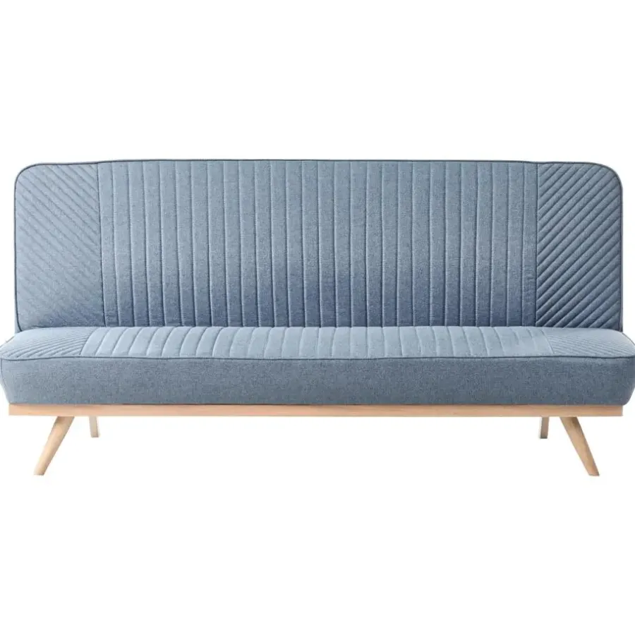 Slaapbanken|Slaapbanken-Leen Bakker KALFAFELL - Slaapbank - Blauw - Polyester