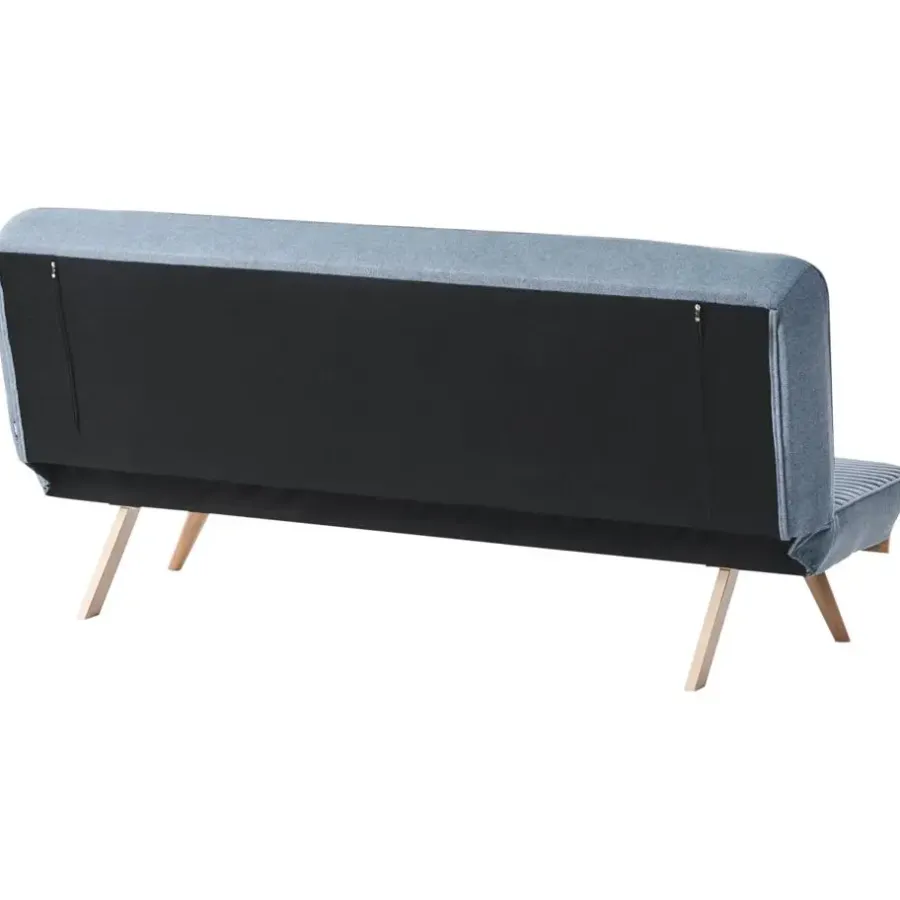 Slaapbanken|Slaapbanken-Leen Bakker KALFAFELL - Slaapbank - Blauw - Polyester