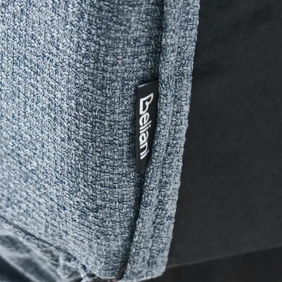 Slaapbanken|Slaapbanken-Leen Bakker KALFAFELL - Slaapbank - Blauw - Polyester