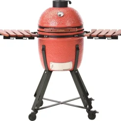 Barbecues En Accessoires-Leen Bakker KAMADO - Houtskoolgrill - Rood - Keramiek