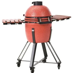 Barbecues En Accessoires-Leen Bakker KAMADO - Houtskoolgrill - Rood - Keramiek