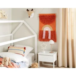 Wandkleden-Beliani KAMALIA - Wanddecoratie - Oranje - Katoen