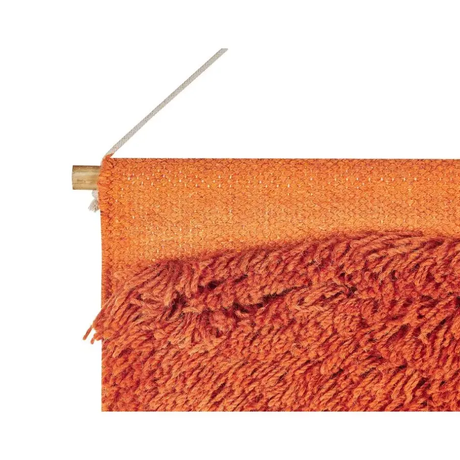 Wandkleden-Beliani KAMALIA - Wanddecoratie - Oranje - Katoen