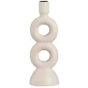 Leen Bakker Kandelaar Lumen - off-white - keramiek -27,5x9,5x9,5 cm