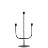 Light & Living Kandelaar Nicole - Zwart - 22.5x15x45.5cm