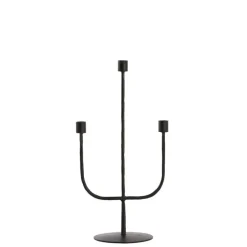 Light & Living Kandelaar Nicole - Zwart - 22.5x15x45.5cm