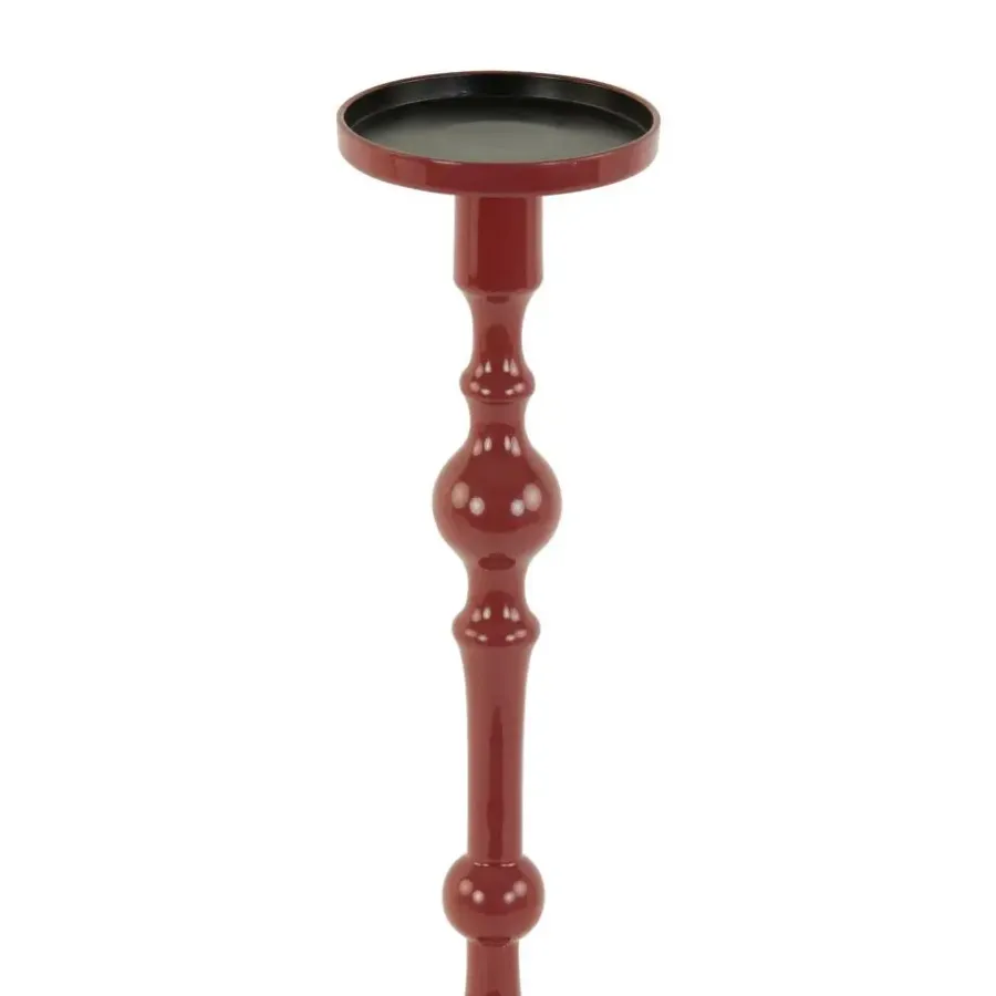 Kandelaars En Windlichten-Light & Living Kandelaar Sheva - Rood - Ø11cm