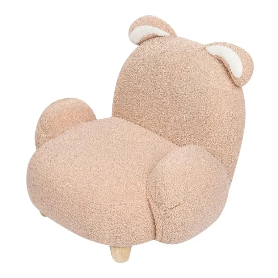 Beliani KANNA - Kinderstoel - Beige - Nepbont
