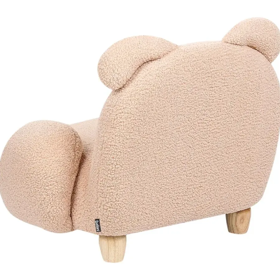 Beliani KANNA - Kinderstoel - Beige - Nepbont