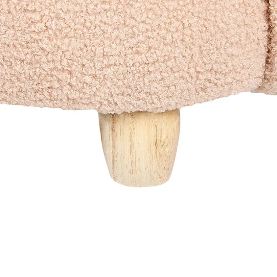 Beliani KANNA - Kinderstoel - Beige - Nepbont