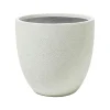 Beliani KANNIA - Bloempot - Wit - 55 cm - Klei-vezelmengsel