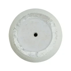 Beliani KANNIA - Bloempot - Wit - 55 cm - Klei-vezelmengsel