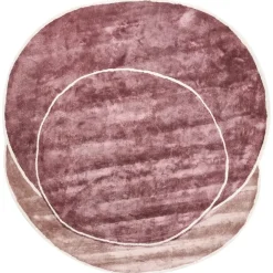Leen Bakker KANRACH - Vloerkleed - Roze - 200 x 200 cm - Viscose