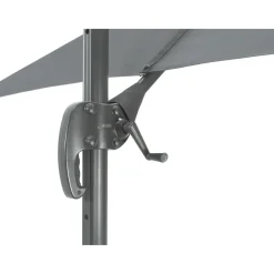 Parasols-ACAZA Kantelbare Zweefparasol 250x250 cm, Vierkant Zeil - Donker Grijs