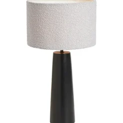 Lampenkappen-Leen Bakker Kap Cilinder Halden - lichtgrijs - Ø25x16 cm