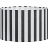Lampenkappen-Leen Bakker Kap Juul - stof zwart/wit - 15xØ25 cm
