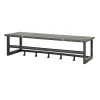 Kapstokken-Giga Living Kapstok - Zwart Metaal - 80x30x24cm - 6-Haken - Roede