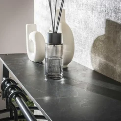 Giga Living Kapstok - Zwart Metaal - 80x30x24cm - 12-Haken - Roede