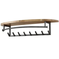 Giga Living Kapstok Acaciahout - 8-Haken - 100x30x20cm - Round