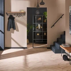 Kapstokken-Dimehouse Kapstok Henry acaciahout 6 haken - 35x100x17 cm - Hout - Bruin