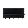 Livingfurn Kapstok Mangohout Zwart - 17x70x32cm - Kapstok Brix Caro