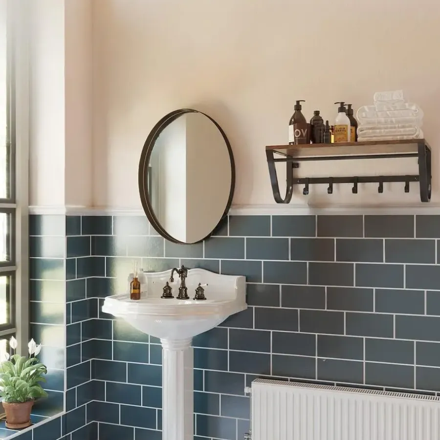 Kapstokken-Merkloos Kapstok voor de Muur of Wand - Rustiek Bruin - Vintage